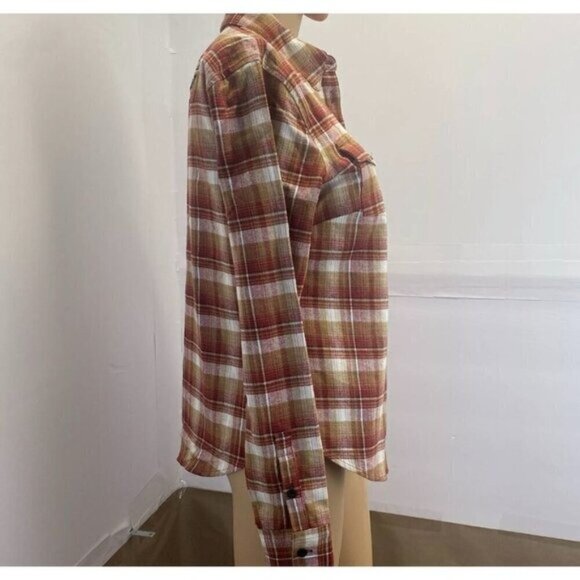 Harley-Davidson Women's 120th Anniversary Plaid Flannel Shirt Size 1W New - Picture 10 of 11